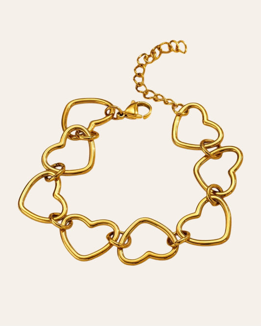 Sweetheart gold bracelet