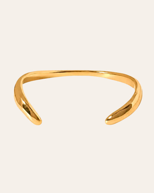 Aurora curve gold cuff