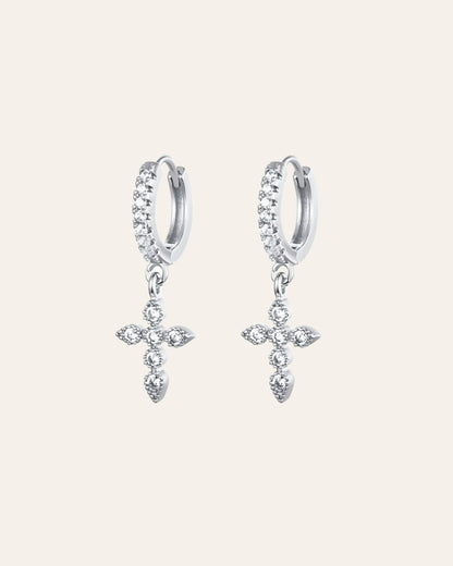 Celeste silver hoops