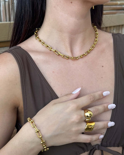 U-Links gold bracelet