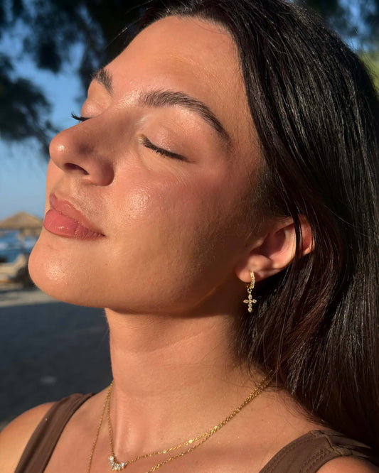 Celeste gold hoops