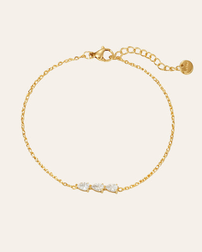 Trinity gold bracelet