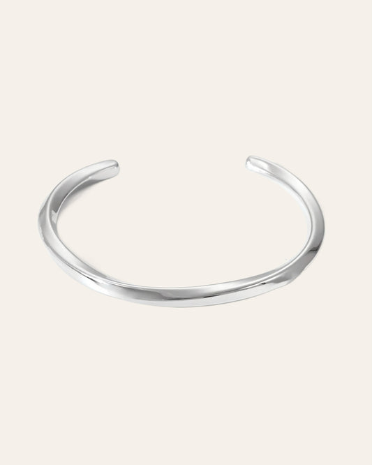 Flow silver cuff