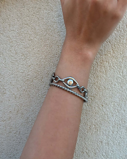 Ariadne silver cuff