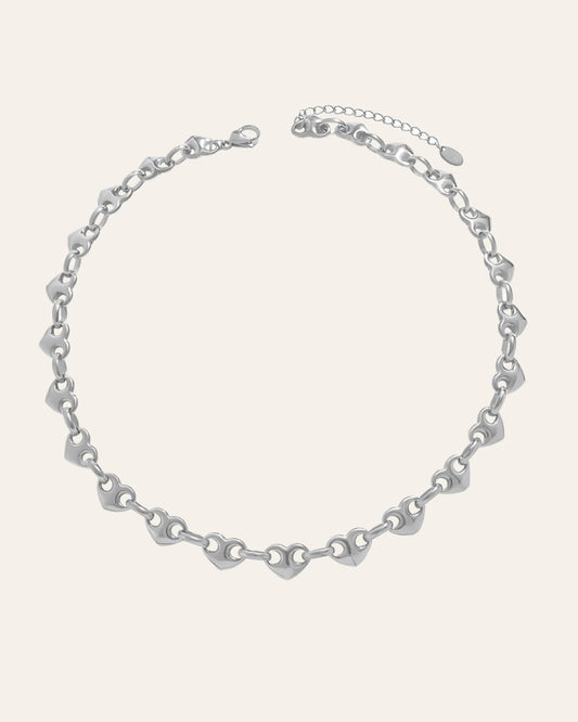 Love link silver chain