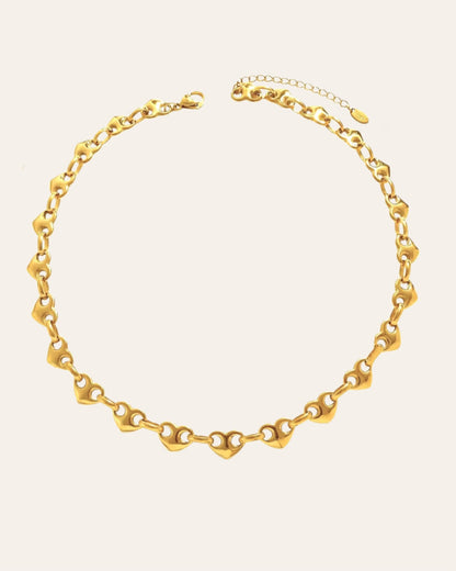 Love link gold chain