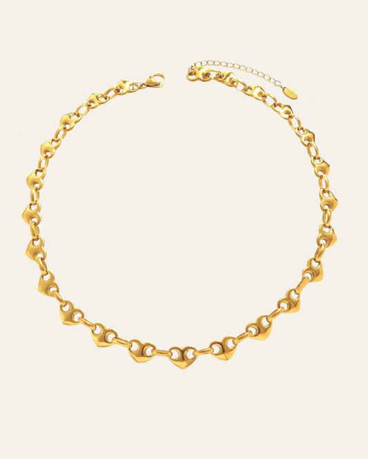 Love link gold chain
