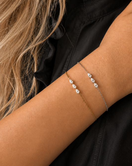 Trinity gold bracelet