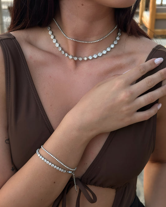 Tennis classic silver bracelet