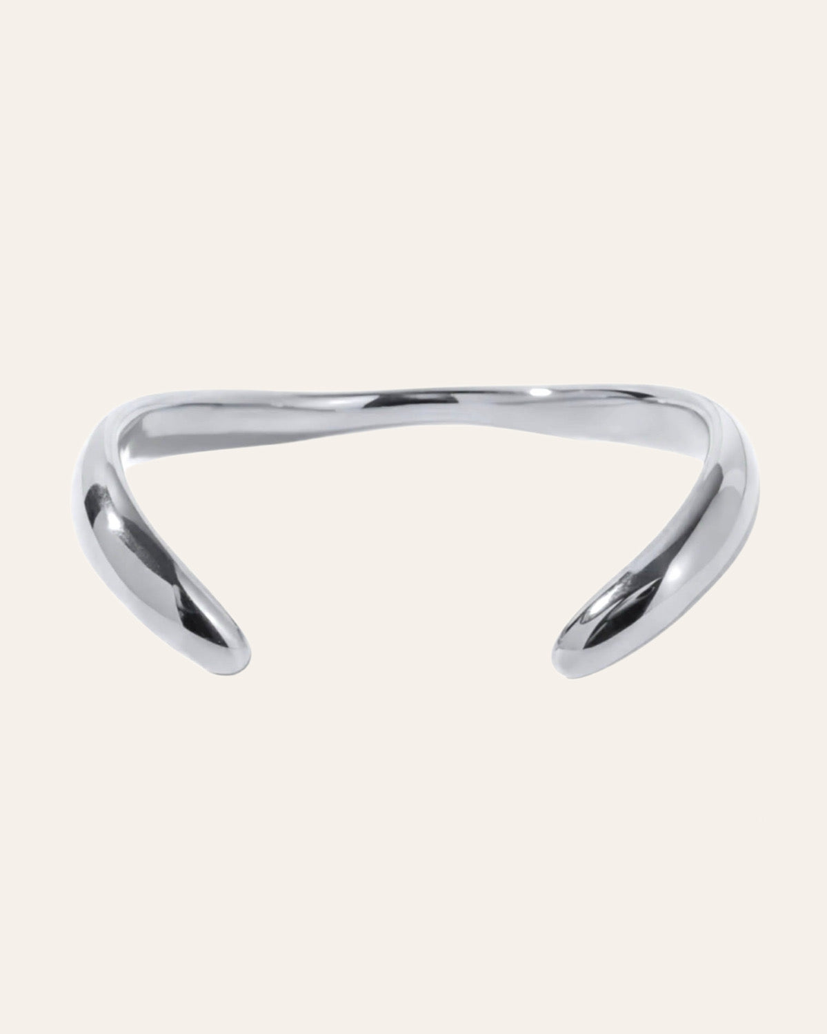 Aurora curve silver cuff