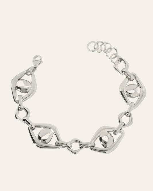 Devil's eye silver bracelet