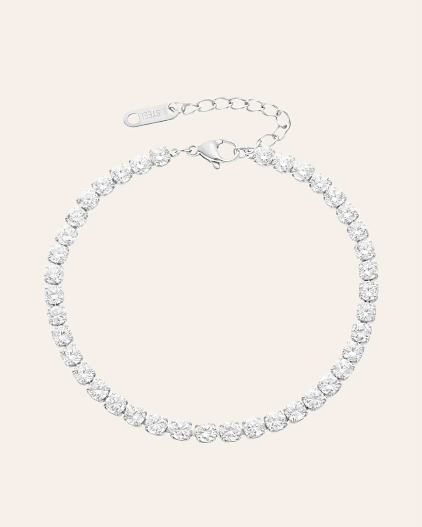 Tennis classic silver bracelet